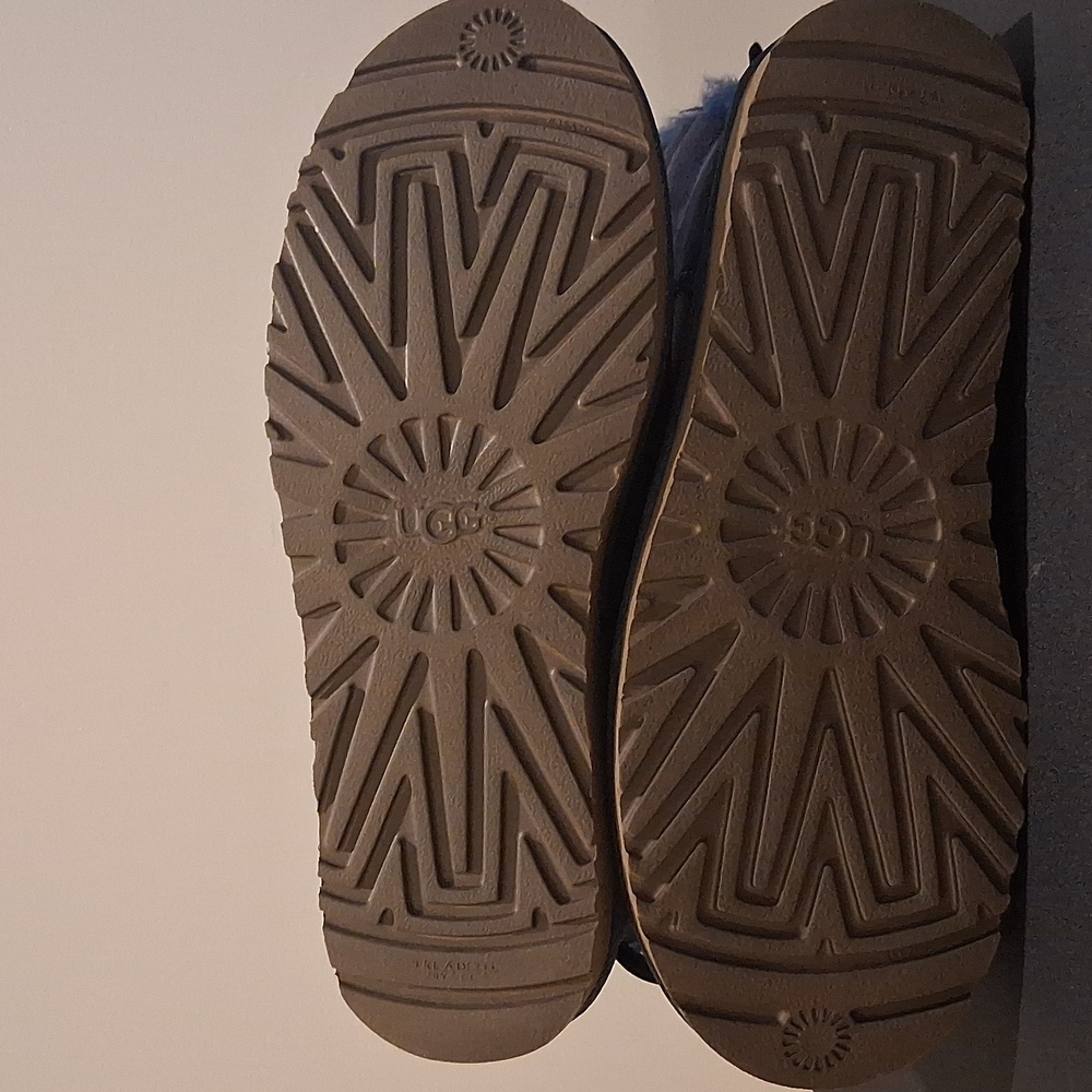 UGG Women's Blue Winter Boots with Bows - Picture 14 of 14